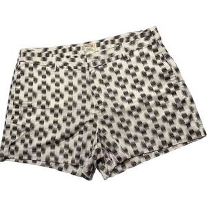 Khakis by GAP Women's Shorts Size 12 Printed Chino Deck Black & White EUC